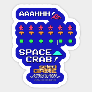 Select Game: Aaaaaah, Space Crab! Sticker